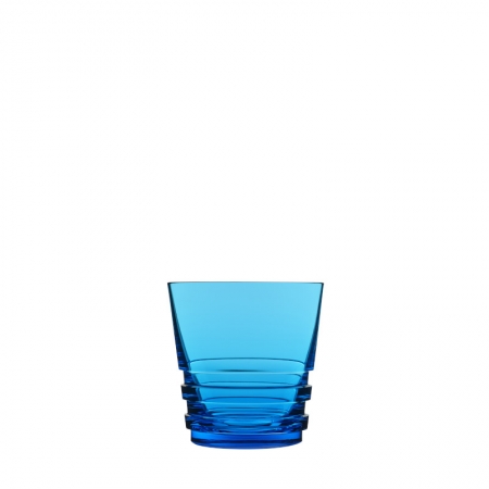 Whisky glass Old Fashion big sky blue